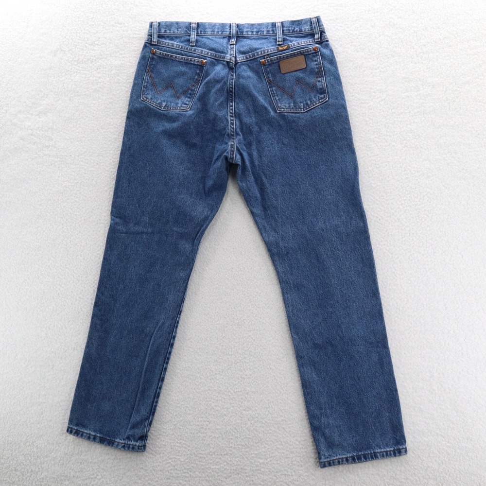 Wrangler Jeans Mens 36x32 Blue 1013MWZ Cowboy Cut Original Fit Denim Straight